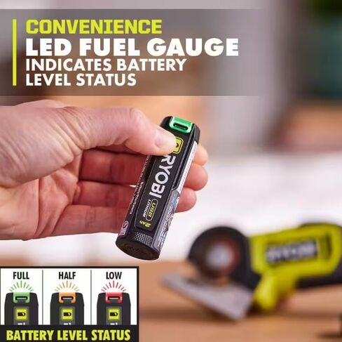 RYOBI USB Lithium Pivot Screwdriver Kit 4V Cordless Electric Driver 1/4 in Hex 2.0Ah Battery Charger Cable Gloves FVD50K in Kuwait