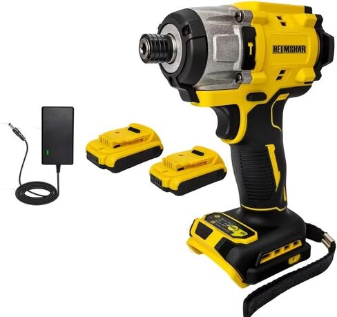 brushless impact screwdriver, suitable for 20V MAX battery (only the tool itself), 1/4 inch cordless screwdriver, variable speed adjustment function, 3 LED lights (3) in Saudi Arabia