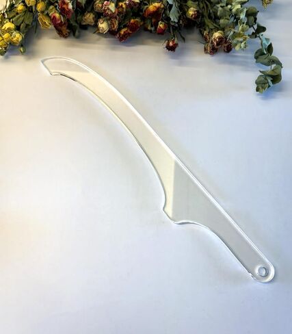 Bread Knife Handle Router Template – 15.9"x2.25" Laser-Cut Acrylic Guide for Custom Wooden Bow Knives & Handmade Kitchen Tools (15.9"x2.25") in Kuwait
