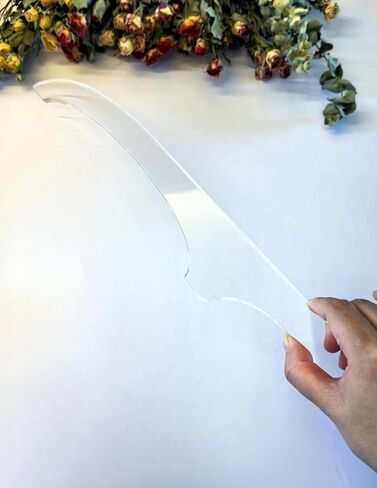 Bread Knife Handle Router Template – 15.9"x2.25" Laser-Cut Acrylic Guide for Custom Wooden Bow Knives & Handmade Kitchen Tools (15.9"x2.25") in Kuwait