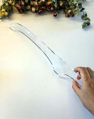 Bread Knife Handle Router Template – 15.9"x2.25" Laser-Cut Acrylic Guide for Custom Wooden Bow Knives & Handmade Kitchen Tools (15.9"x2.25") in Kuwait