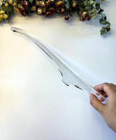 Bread Knife Handle Router Template – 15.9"x2.25" Laser-Cut Acrylic Guide for Custom Wooden Bow Knives & Handmade Kitchen Tools (15.9"x2.25") in Kuwait