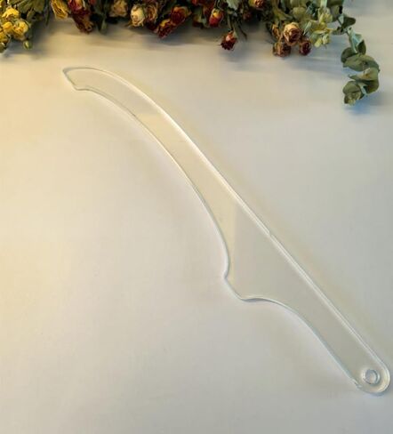 Bread Knife Handle Router Template – 15.9"x2.25" Laser-Cut Acrylic Guide for Custom Wooden Bow Knives & Handmade Kitchen Tools (15.9"x2.25") in Kuwait