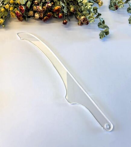 Bread Knife Handle Router Template – 15.9"x2.25" Laser-Cut Acrylic Guide for Custom Wooden Bow Knives & Handmade Kitchen Tools (15.9"x2.25") in Kuwait