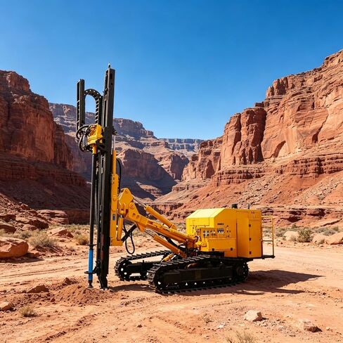 Geological Down-The-Hole Drilling Rig Pneumatic Rotary Borehole Machine for Core Sampling, Rock Formation Survey and Agricultural Water Well Drilling Projects in Kuwait