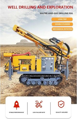 Geological Down-The-Hole Drilling Rig Pneumatic Rotary Borehole Machine for Core Sampling, Rock Formation Survey and Agricultural Water Well Drilling Projects in Kuwait