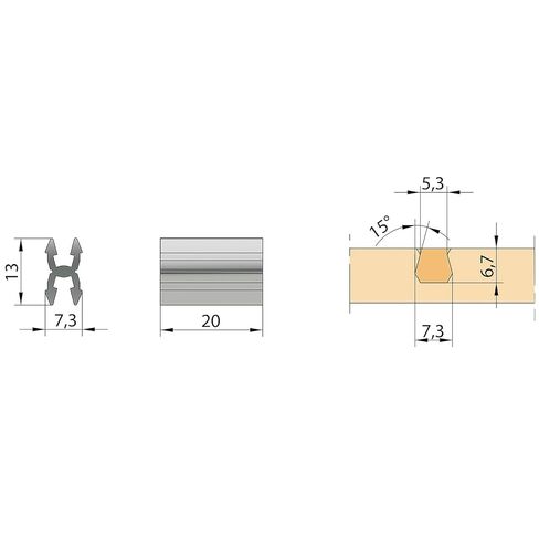 KNAPP klick Dovetail Connectors – 50 Snap-in Fasteners for Trim, Moulding & Joinery – Invisible, Self-Tightening, No Glue Required in Saudi Arabia