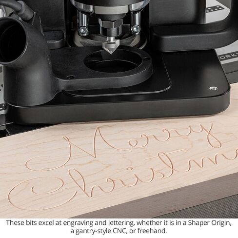 Folding Miter V Groove Bit Set for Miter Fold Boxes, Signmaking, CNC, 1/4" SH, 1/2" CL, 1" CD USA-Made US229010VG in Kuwait
