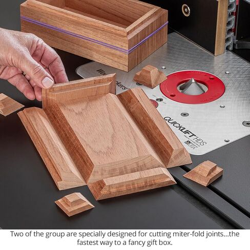 Folding Miter V Groove Bit Set for Miter Fold Boxes, Signmaking, CNC, 1/4" SH, 1/2" CL, 1" CD USA-Made US229010VG in Kuwait