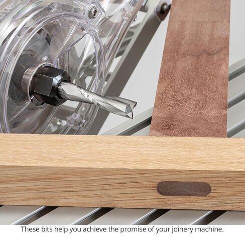 لقمة توجيه حلزونية Mortise & Tenon، لقمة نجارة علوية مقاس 8 مم مع حلزون متغير للغطس السلس، مصممة لأجهزة التوجيه ذات الأصل المشكل والغطس - صناعة أمريكية US820835UV in Kuwait