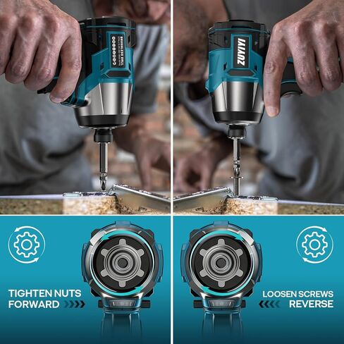 Cordless Impact Driver 1/4" Compatible with Makita 18V Battery (Bare Tool), 1800in-lbs Electric Brushless Impact Drill, Compact Power Driver Tool for Home Projects, Auto-Stop & LED Light in Kuwait