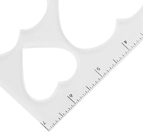 Router Inlay Template, Clear Transparent Acrylic Stencil with Ruler Scale for DIY Woodworking Projects, Loving Heart 9 in 1 in Kuwait