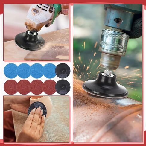 Newwiee 200 Pcs 3 Inch Sanding Discs 36/60/80 Grit Die Grinder Sanding Surface Conditioning Discs for Surface Prep Strip Grind Polish Finish Burr Rust Paint Removal(60 Grit) in Saudi Arabia