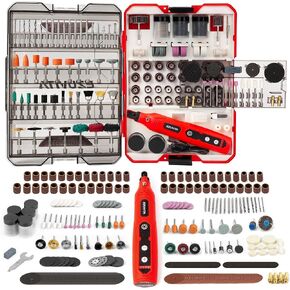4V Cordless Mini Rotary Tool Kit with 446PCS Accessories, 5-Speed Memory Function, 2000mAh Battery, Type-C Fast Charging & LED Light, for Sanding, Engraving, Grinding, Portable Storage Case in Saudi Arabia