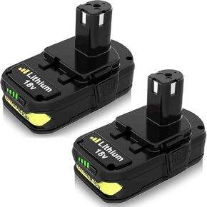 ترقية 8.0Ah P108 لاستبدال بطارية Ryobi 18V وشاحن P117 متوافق مع بطارية Ryobi 18V P102 P103 P104 P105 P107 P190 P109 P190 P191 P122 أدوات كهربائية لاسلكية in Kuwait