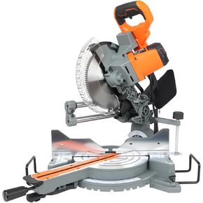 Prostormer 12-Inch Sliding Compound Miter Saw, 15-Amp Corded Dual Bevel Miter Saw with LED Light & Sliding Arm, for Wood, Decking, Laminate Cutting in Saudi Arabia
