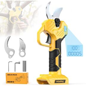 مقصات تقليم كهربائية بدون فرش متوافقة مع DeWALT 20V - 26000RPM مقص حديقة لاسلكي، 0.8-2 بوصة أقصى قطر للقطع قاطع شجرة PVC مع شاشة LCD وشفرات SK7 (أداة فقط) in Kuwait