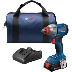 BOSCH GDX18V-285B12 18V عزم دوران متوسط ​​بدون فرش 2 في 1 طقم مفتاح ربط/مفك - عزم دوران 2500 رطل، عزم دوران منفصل 360 قدم، 0-3600 تأثير/دقيقة، يتضمن بطارية 2 أمبير ومجموعة بدء الشاحن in Kuwait