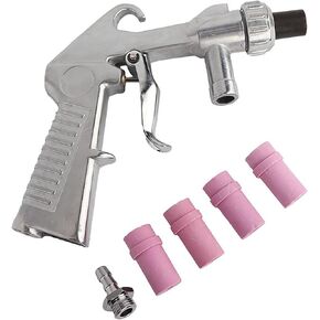 Sand Blaster Gun Kit, Sand Blaster for Air Compressor Rust Remove, Abrasive Sandblasting Gun with Air Quick Adapter for Sandblast Cabinets in Kuwait