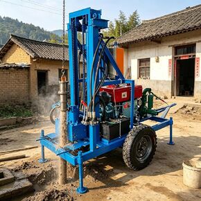 Water Well Drilling Rig Portable Borehole Drilling Machine 60m 100m 150m 200m Depth Compact Structure for Small Projects Farm Irrigation and Residential Use in Saudi Arabia
