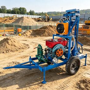 Portable Water Well Drilling Rig Mini Drilling Machine 150m Depth 75-325mm Diameter for Groundwater Drilling Farm Irrigation Residential Applications in Kuwait