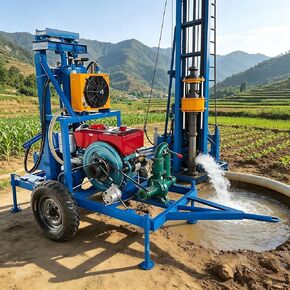 Water Well Drilling Rig Mini Portable Borehole Drilling Machine 60m 100m 150m 200m Depth for Small Projects Residential Wells and Agricultural Irrigation Use in Kuwait