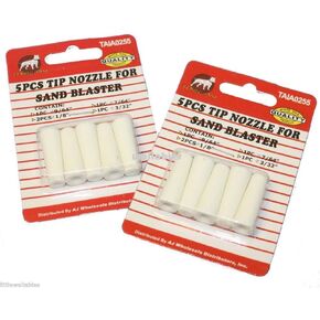 ARC-POWER 2 Sets AIR Sandblaster TIP Nozzle for Sand Blaster Gun 9/64" 1/8" 7/64" 3/32" in Kuwait