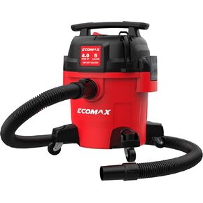 ECOMAX Ultra Quiet Shop Vacuum Wet and Dry, Small Shop Vac 5 Gallon 4 HP, 80% Quieter Motor, Powerful & Portable for Home, Garage, Workshop & Jobsite in Kuwait