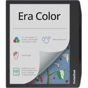 PocketBook Era E-Reader, Stardust Silver, 16GB | 7ʺ Glare-Free & Eye-Friendly Touch-Screen with E -Ink Technology | Waterproof | Text-to-Speech, Audio- & E-Book Reader | SMARTlight & Built-in Speaker in Saudi Arabia