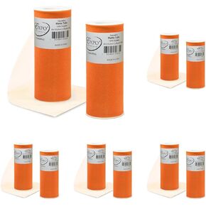 Expo International Disporative Matte Tulle ، التخزين المؤقت 6 بوصات × 25 ياردة ، ونسيج التول من البوليستر ، والتشطيب غير اللامع ، والوزن الخفيف ، والقابل للغسل ، وسهل الاستخدام | وردي فاتح in Kuwait