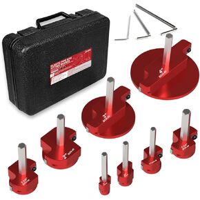 طقم مخرطة أنابيب PVC مكون من 8 قطع - موسعات تركيب الأنابيب البلاستيكية Qoobly لمثاقب 1/2 بوصة، متوافقة مع أنابيب SCH40 PVC CPVC ABS - أحجام مخرطة من 1/2 بوصة إلى 4 بوصة لأحواض المياه وإصلاح الأنابيب الاحترافية للاستخدام بنفسك in Kuwait