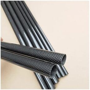 8PC 3K Plain Glossy Carbon Fiber Tube Length 500mm Carbon Tube Drone Accessories Carbon Fiber Round Tube(26x24x500mm) in Kuwait