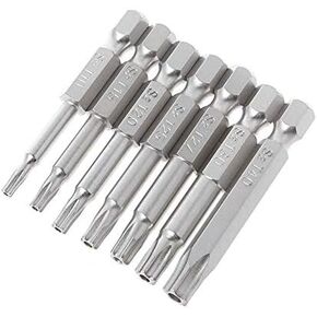 VIGANI Adapter Drill Bits,Driver Bits Set, Screwdriver Bits 7Pcs/Set Magnetic Screwdriver Drill Bits 1/4" Hex Torx Shank Allen Wrench Hand Tool Five-Point Screwdriver T10-T40 in Kuwait