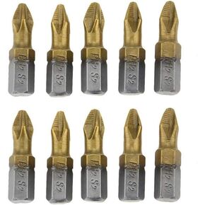 Adapter Drill Bits,Driver Bits Set, Screwdriver Bits 10/5pcs Titanium Coated PH2 Anti Slip Bits Electric Screwdriver Bits 1/4" Hex Shank for Repair Work 50mm 25mm (Color : 5pcs 50mm Set) (Color : 10p in Kuwait