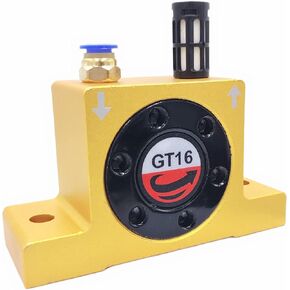 GT16 G 1/4'' Pneumatic Turbine Vibrators, Silent Golden Industrial Turbine Vibrator for hopper, Pneumatic Ball Vibrators With Silencer and Connector in Saudi Arabia