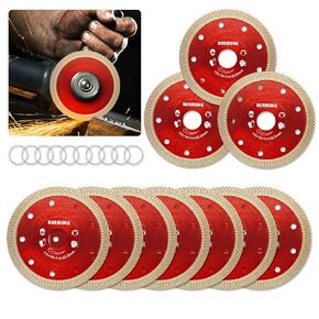 BURMONG Tile Cutting Disc - 4.5" Diamond Saw Blades for Angle Grinder Super Thin Cutting Wheel for Porcelain Ceramic, Granite, Marble, Concrete, Brick, and Stone (3) in Saudi Arabia