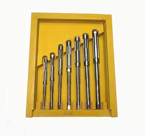 Factory Adjustable Hand Reamer Set of 7Pcs HV to H3, 8/A to 2/A, 1/4" - 15/32" in Kuwait