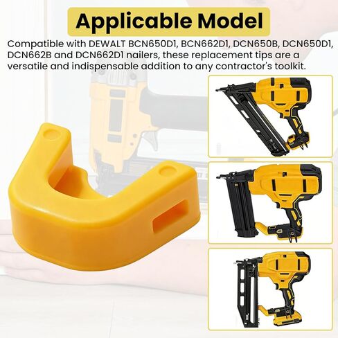 N490008 Nailer No Mar Tip بديل لـ DEWALT 18 Gauge Brad Nailer، متوافق مع BCN650D1 BCN662D1 DCN650B DCN650D1 DCN662B DCN662D1، 10 عبوات in Kuwait