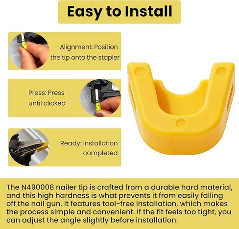 N490008 Nailer No Mar Tip بديل لـ DEWALT 18 Gauge Brad Nailer، متوافق مع BCN650D1 BCN662D1 DCN650B DCN650D1 DCN662B DCN662D1، 10 عبوات in Kuwait