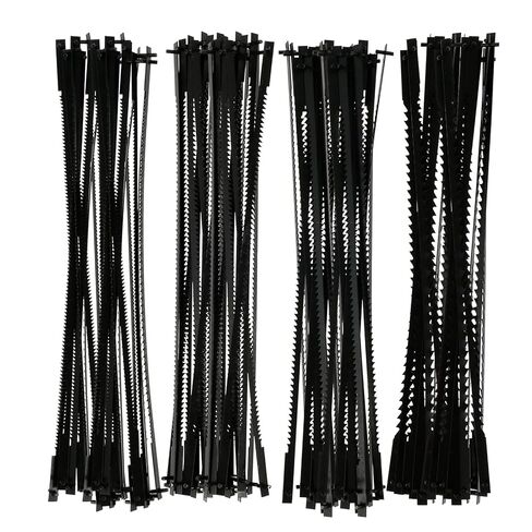 96Pcs 5 Inch Scroll Saw Blade Pin End Replacement Spiral Scroll Saw Blades for Wood Carbon Steel Reverse Skip Tooth (10/15/18/24 TPI) in Kuwait