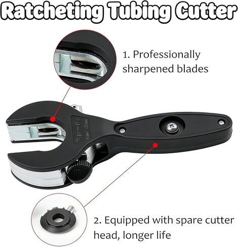 Ratchet ing Pipe Cutter,2026 New Pipe Cutter Tool,2 In 1 Ratchet Pipe Cutter 1/4" To 7/8" Tool For Cutting Pvc, Ppr, And Plastic Hoses, Ratchet ing Tube Cutter in Kuwait