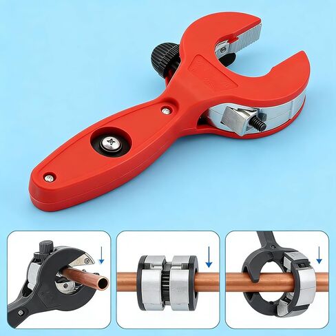 Ratchet ing Pipe Cutter,2026 New Pipe Cutter Tool,2 In 1 Ratchet Pipe Cutter 1/4" To 7/8" Tool For Cutting Pvc, Ppr, And Plastic Hoses, Ratchet ing Tube Cutter in Kuwait