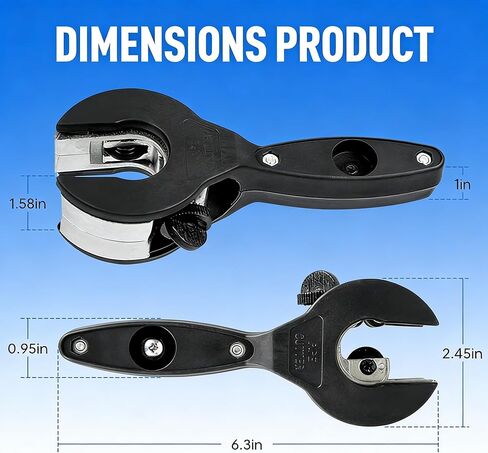 Ratchet ing Pipe Cutter,2026 New Pipe Cutter Tool,2 In 1 Ratchet Pipe Cutter 1/4" To 7/8" Tool For Cutting Pvc, Ppr, And Plastic Hoses, Ratchet ing Tube Cutter in Kuwait