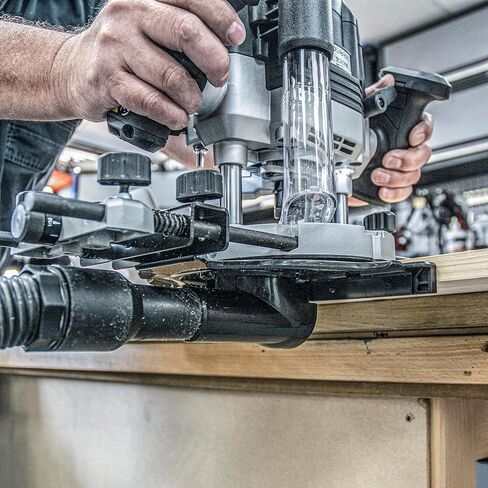 موجه T8 مزدوج الوضع 3-1/4 HP مع طوق 1/2 بوصة، سرعة متغيرة، طاولة توجيه متوافقة مع نظام التمركز الدقيق، تتضمن 1/2 بوصة مستقيمة، U*T8EK/A in Kuwait