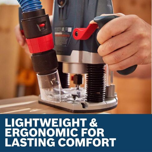 BOSCH GOF13-25 1-3/4 HP جهاز توجيه متوسط ​​الحجم - 11,000 إلى 28,000 دورة في الدقيقة، تصميم مريح، مع دليل متوازي قابل للفصل in Kuwait