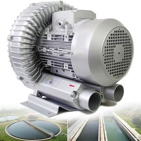 High-Pressure Regenerative Vortex Blower,High-Pressure Vortex Blower, Single Phase for Sewage Aeration and Aquarium Oxygenation，（550W/0.74HP） in Saudi Arabia