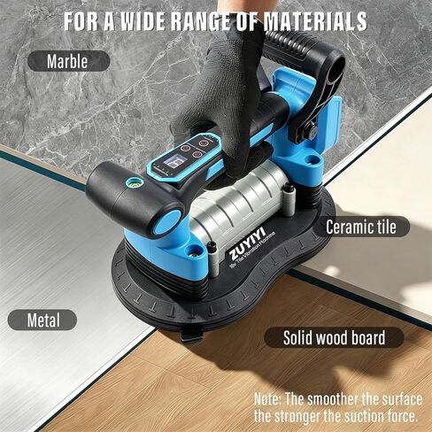 Tile Vibration Tool for Makita 18V Battery (Bare Tool), Double Handle Tile Vibrator with 10" Large Suction Cup, 250kg/551lbs Suction Power, 28000RPM 9-Speed Tiling Machine for Floor, Tile, Wall in Kuwait