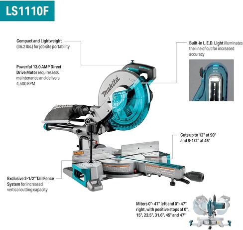 Makita LS1110F 10" Slide Compound Miter Saw in Kuwait