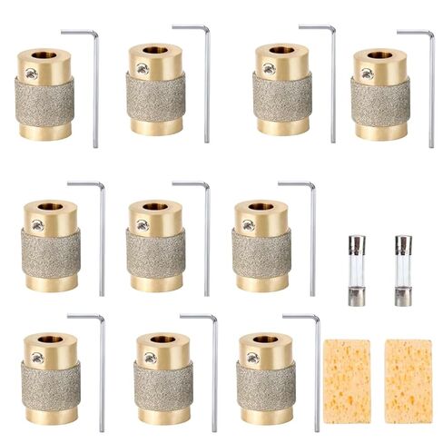 2pcs 3/4 Inch Stained Glass Grinder Bits with Brass Core - Double Plated Diamond Grinding Tools for Glass Shaping and Grinding (2) in Saudi Arabia