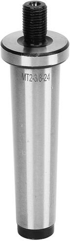 2MT Drill Chuck Arbor, Premium Hardened Morse Taper Shank to 3/8in 24 Threaded Adapter for Tapping Drilling Milling Machines and Pneumatic Tools Manganese Steel Black Oxide Finish in Kuwait
